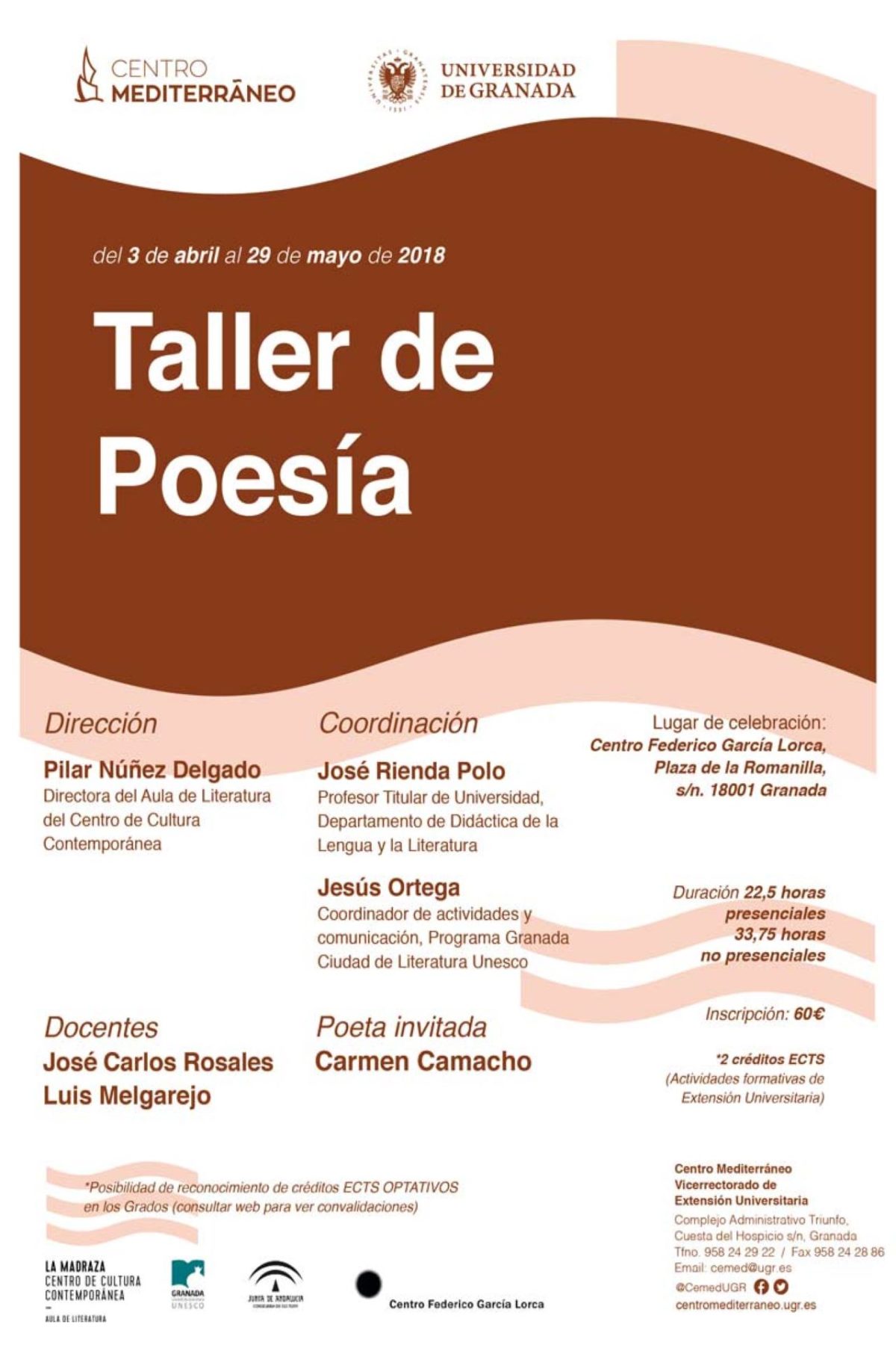 Cartel_Taller_poesia_Luis_Melgarejo_Jose_Carlos_Rosales_2018