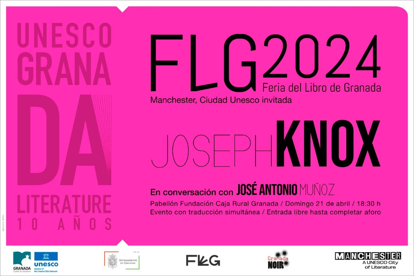 Joseph Knox in conversation with José Antonio Muñoz, FLG 2024