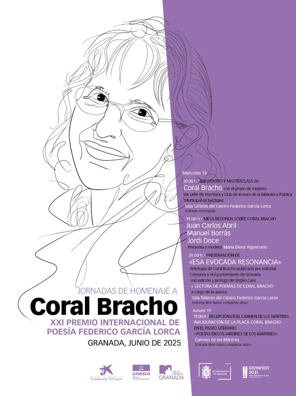 Cartel de las Jornadas de Homenaje a Coral Bracho
