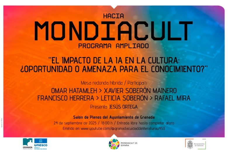 Cartel Mesa Redonda el Impacto de la IA en la cultura