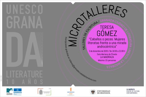 Cartel del Microtaller de Teresa Gómez en la Madraza, 3 de diciembre de 2025