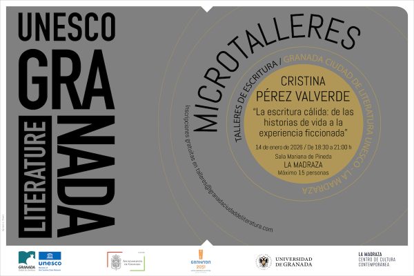 Cartel del Microtaller de Cristina Pérez Valverde en la Madraza el 14 de enero de 2026