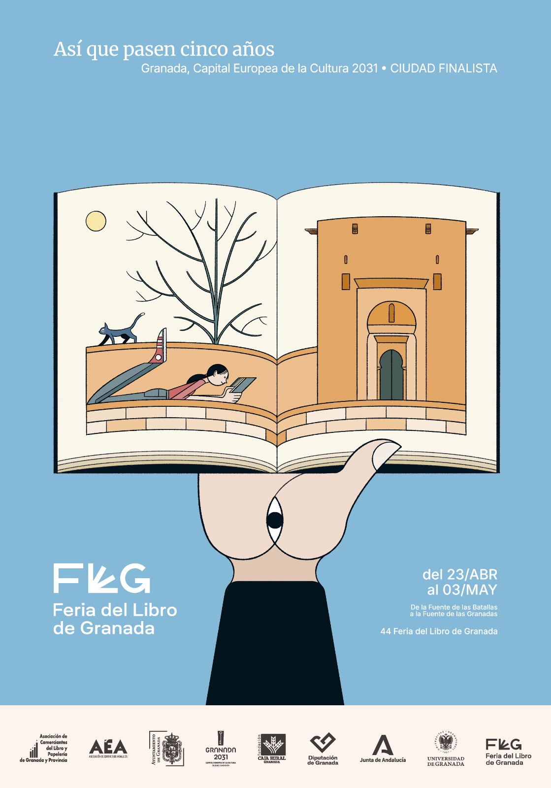 Cartel oficial de la feria del libro de granada 2026