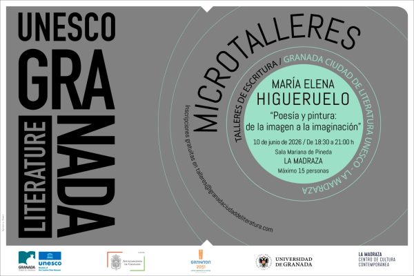 Cartel del microtaller de María Elena Higueruelo, 10 de junio de 2026